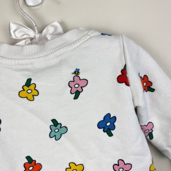 Hanna Andersson Baby Printed French Terry Dress Flowers 75 cm 12-18 Months - Picture 7 of 7